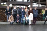山田邸内にある「達磨窯」前にて
